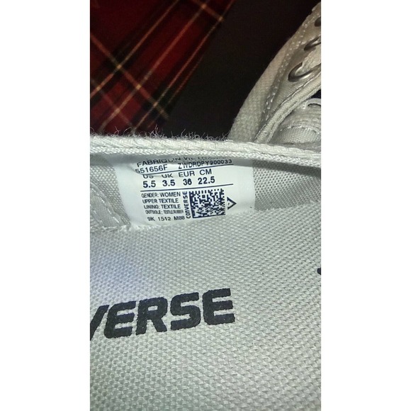 Converse Shoes Womens 5.5 Chuck Taylor All Star Ballet Gray Canvas Lace Up... - Picture 6 of 11